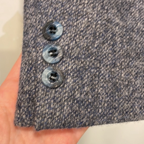 Vintage Henley blue wool tweed oversize blazer. Amazing condition - Picture 2 of 3